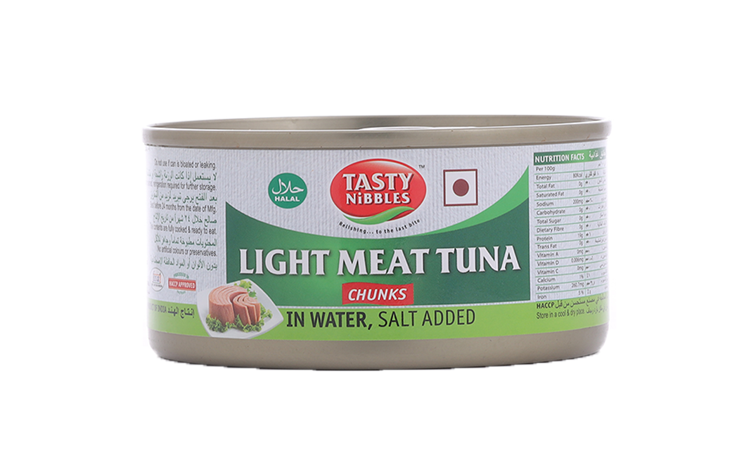 Tasty Nibbles Light Meat Tuna Chunks   Tin  185 grams